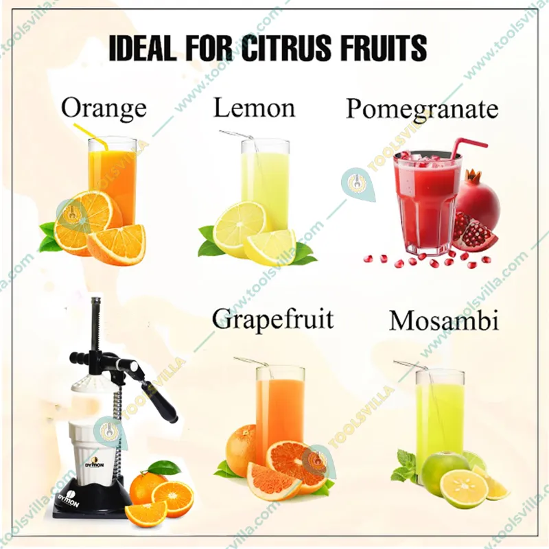 DYMON German Class Hand Press Juicer with Patented Cold Press Technology (US-2001)