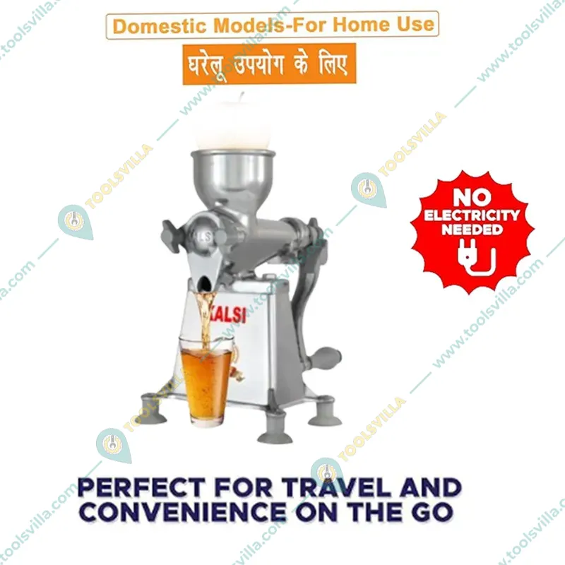 Kalsi Hand Operated No.3 Citrus Juicer (Orange,Mosambi) With Rotating Handle and 3 Inches Hopper Dia