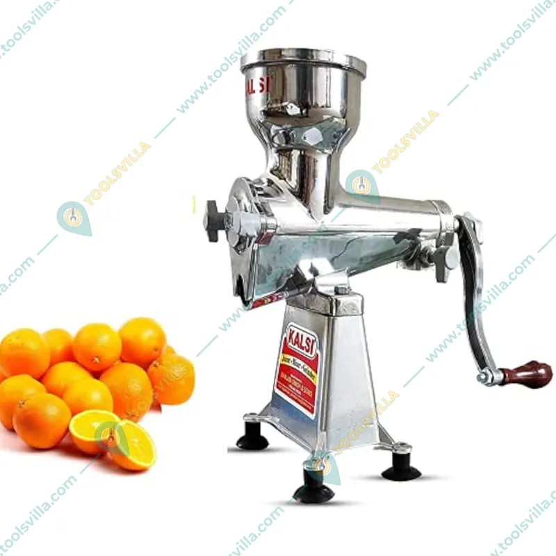 Kalsi Hand Operated No.3 Citrus Juicer (Orange,Mosambi) With Rotating Handle and 3 Inches Hopper Dia