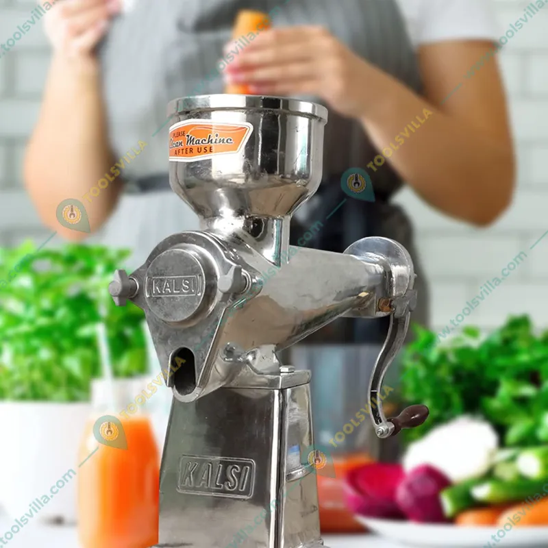 Kalsi Hand Operated Juicer(Mosambi,Orange) Machine No. 18 With Rotating Handle
