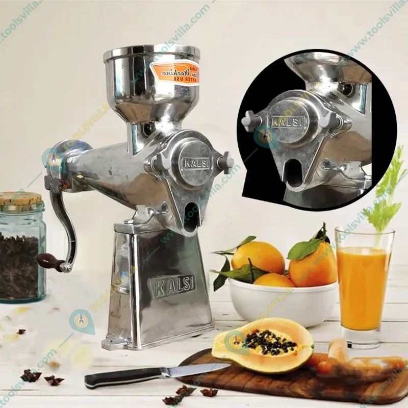 Kalsi Hand Operated Juicer(Mosambi,Orange) Machine No. 18 With Rotating Handle