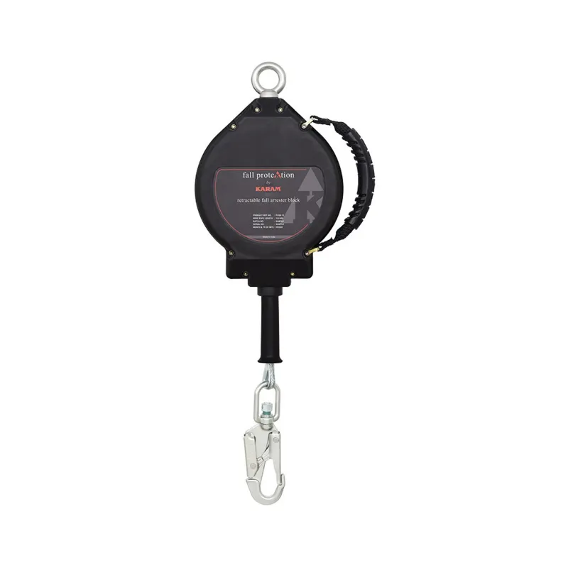 Karam Retractable Blocks with Galvanized Steel Wire Rope 10 Meter with Steel Snap Hook, 6 Month Warranty(PCGS10)