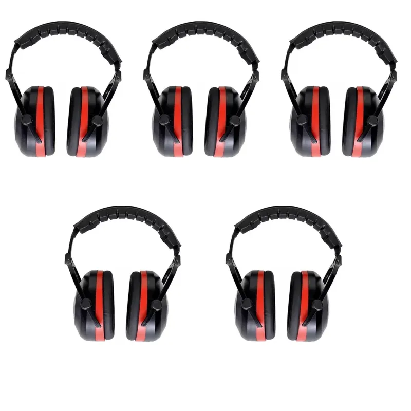 KARAM Foldable Deluxe Safety Ear Muffs For Industry Hearing Protection (EP 22) - Pack of 5