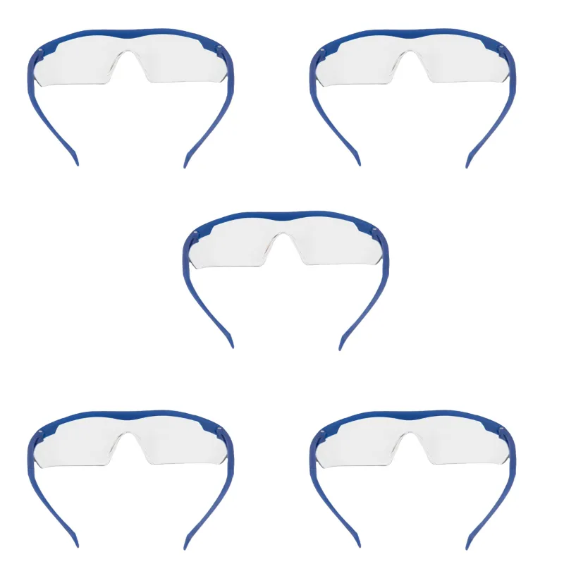 KARAM Transparent Safety Goggles For Protection Against Sand & Dust Particles (ES015) - Pack of 5