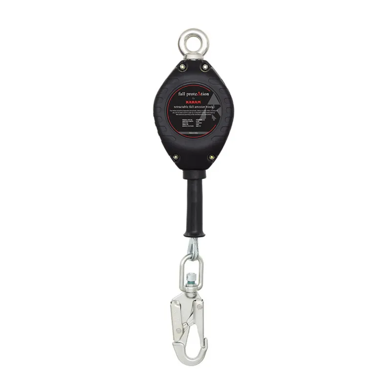 Karam Retractable Blocks with Galvanized Steel Wire Rope 2 Meter with Steel Snap Hook, 6 Month Warranty (PCGS02)