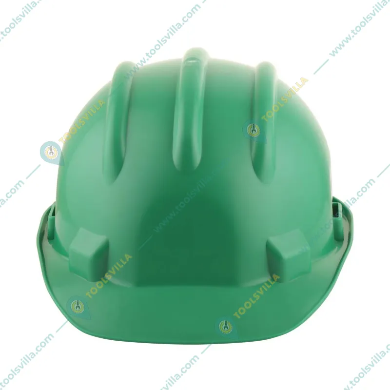Karam ISI Marked Safety Helmet with Ratchet Type Adjustment for Outdoor Head Protection (PN 521)(Pack-3,Color-Green)