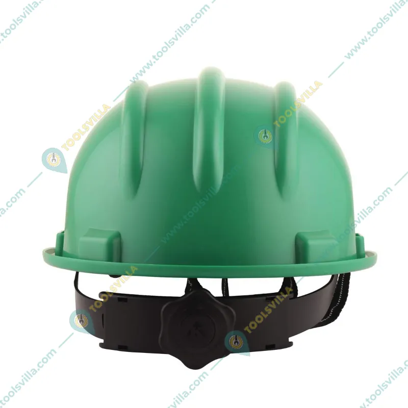 Karam ISI Marked Safety Helmet with Ratchet Type Adjustment for Outdoor Head Protection (PN 521)(Pack-3,Color-Green)