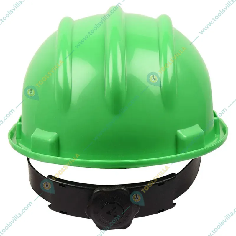 Karam ISI Marked Safety Helmet with Ratchet Type Adjustment for Outdoor Head Protection (PN 521)(Pack-3,Color-Green)