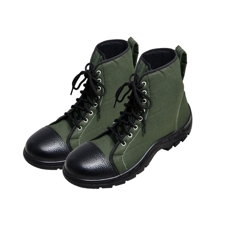KARAM Occupational Safety Footwear With Water Repellent Green Polyester Viscous Fabric (FS 151)
