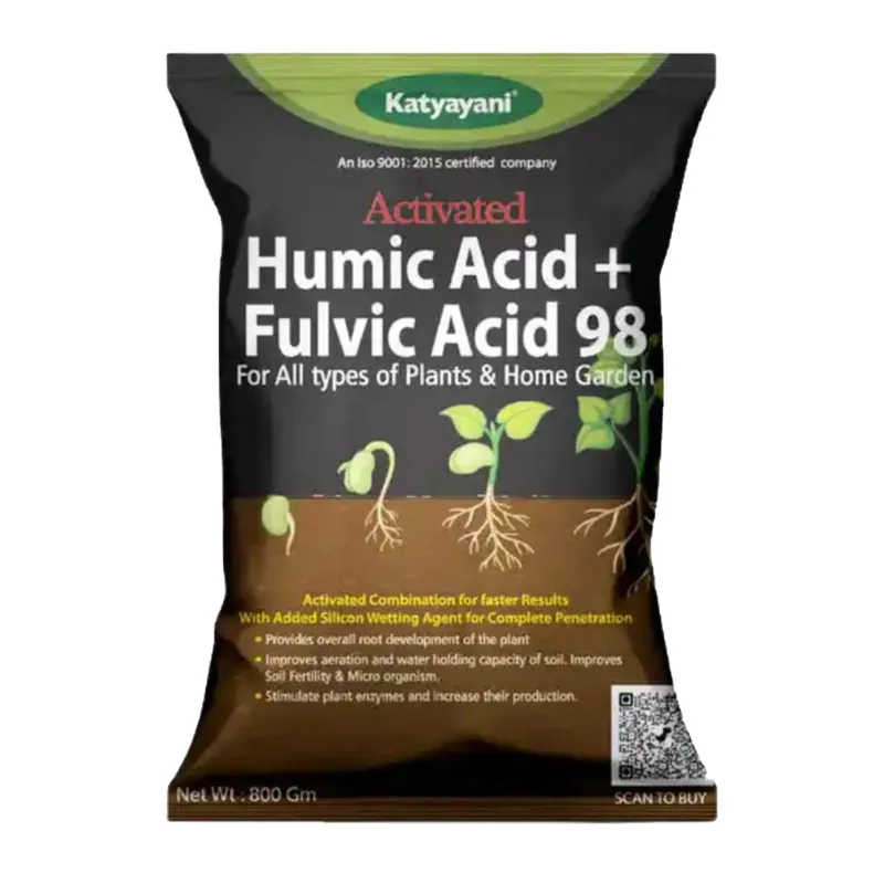 Katyayani Activated Humic Acid + Fulvic Acid 98 | Organic Fertilizer | 800 gm