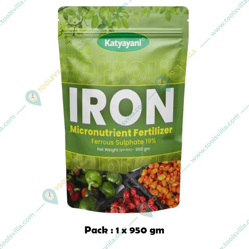 Katyayani Ferrous Sulphate | Chemical Fertilizer | 950 gm(Pack-1 x 950 gm)