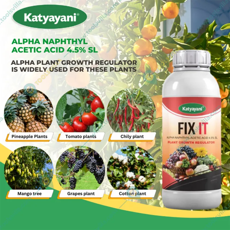 Katyayani FIX IT (Alpha Naphthyl Acetic Acid 4.5 % SL) | Plant Growth Regulator | 1 liter(Pack-1 x 1 liter)