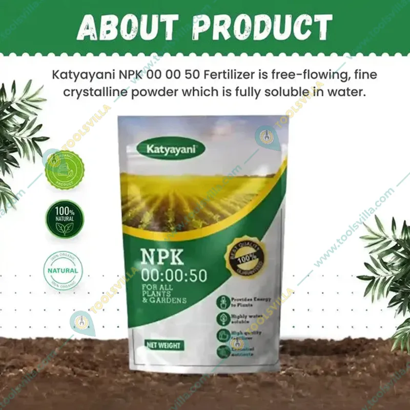 Katyayani Potassium Sulphate | NPK 00-00-50 Fertilizer | 1 kg(Pack-5 x 1 kg)