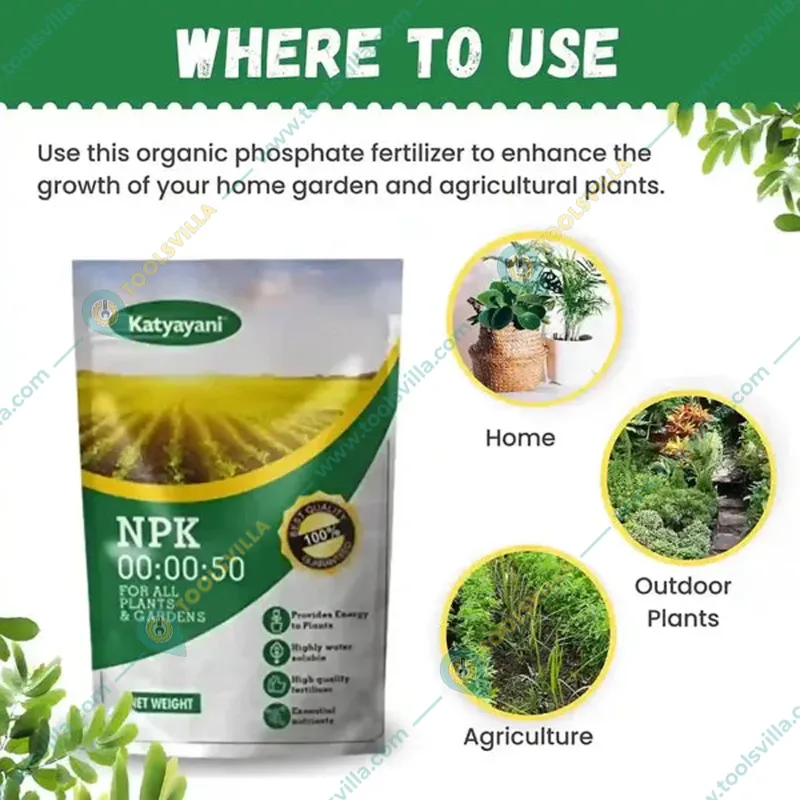 Katyayani Potassium Sulphate | NPK 00-00-50 Fertilizer | 1 kg(Pack-5 x 1 kg)