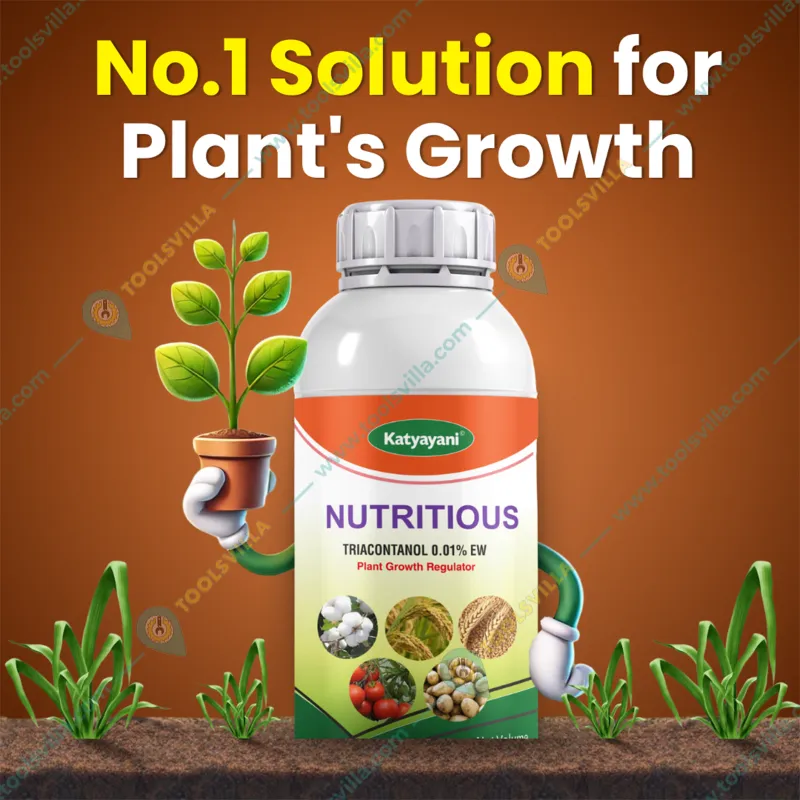 Katyayani Nutritious | Triacontanol 0.1% EW | Plant Growth Regulator | 100 ml(Pack-2 x 100 ml)
