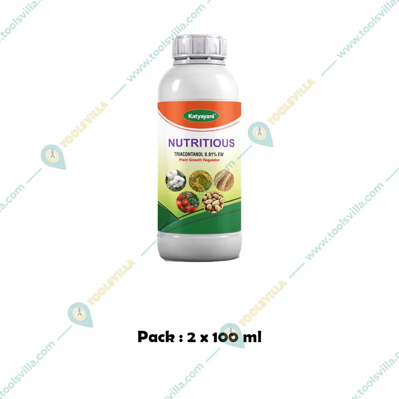 Katyayani Nutritious | Triacontanol 0.1% EW | Plant Growth Regulator | 100 ml(Pack-2 x 100 ml)