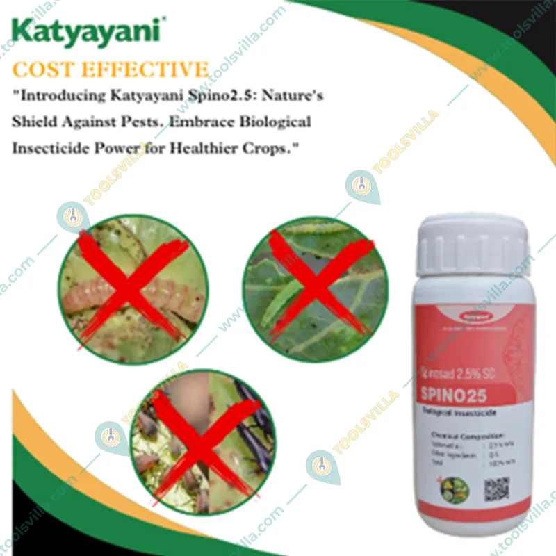 Katyayani Spino 25 | Spinosad 2.5% SC | Chemical Insecticide | 100 ml(Pack-1 x 100 ml)