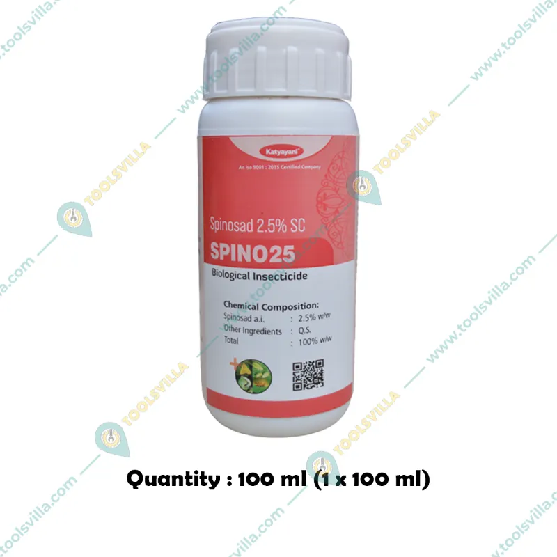 Katyayani Spino 25 | Spinosad 2.5% SC | Chemical Insecticide | 100 ml(Pack-1 x 100 ml)