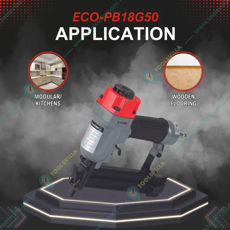 Kaymo 15-50 mm Pneumatic Air Brad Nailer (ECO-PB18G50)