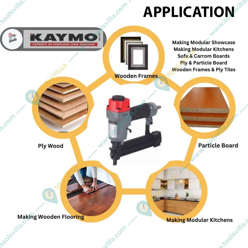 Kaymo 15-50 mm Pneumatic Air Brad Nailer (ECO-PB18G50)