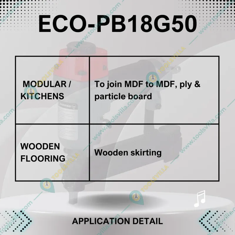 Kaymo 15-50 mm Pneumatic Air Brad Nailer (ECO-PB18G50)