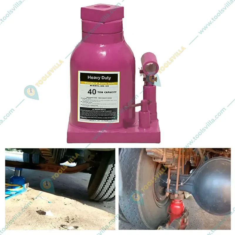Heavy Duty 40 Ton Capacity Hydraulic Bottle Jack for Garage and Commercial Purpose - 465 mm Maximum Lifting Height 