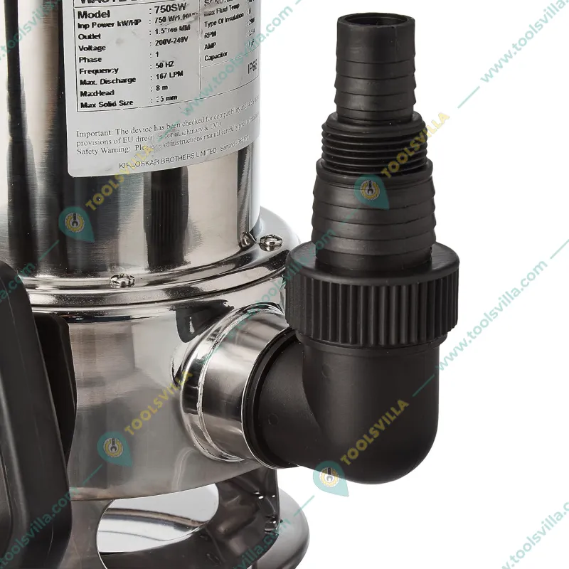 Kirloskar (Eterna 1000SW) 1.25 HP Single Phase Dewatering sewage Pump With 1 Year Warranty