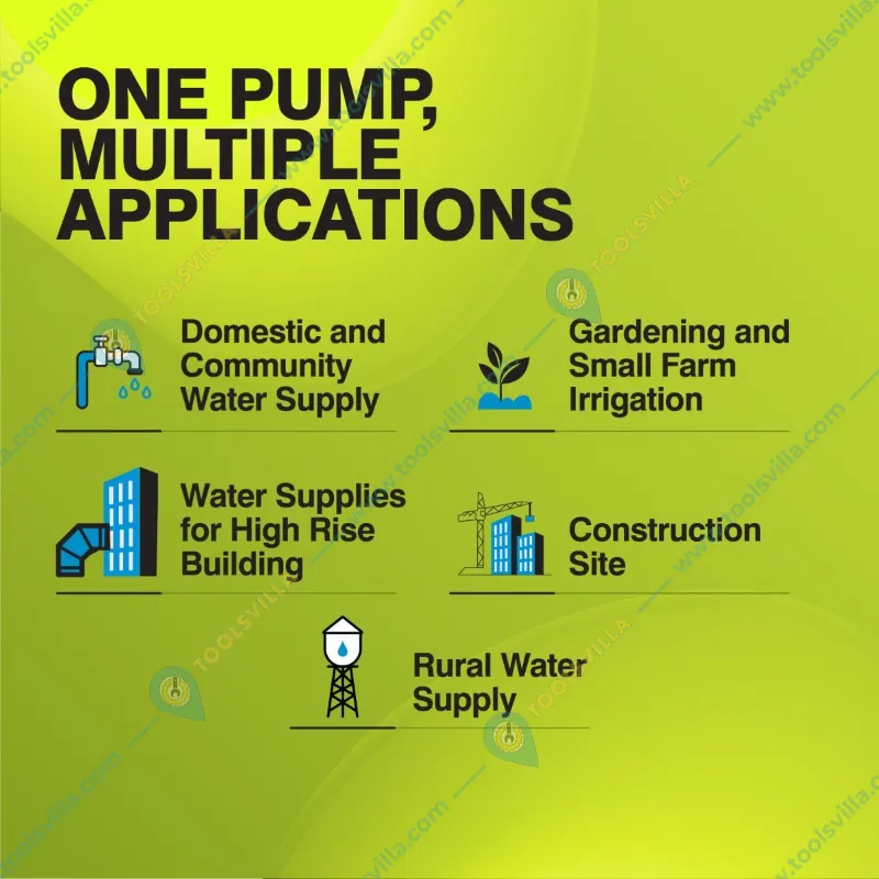 Kirloskar 3HP 9 Stage 1Phase Water Filled Borewell Submersible Pump With CP, 157ft Head 1 Year Warranty (KS4H-3009 - CP)