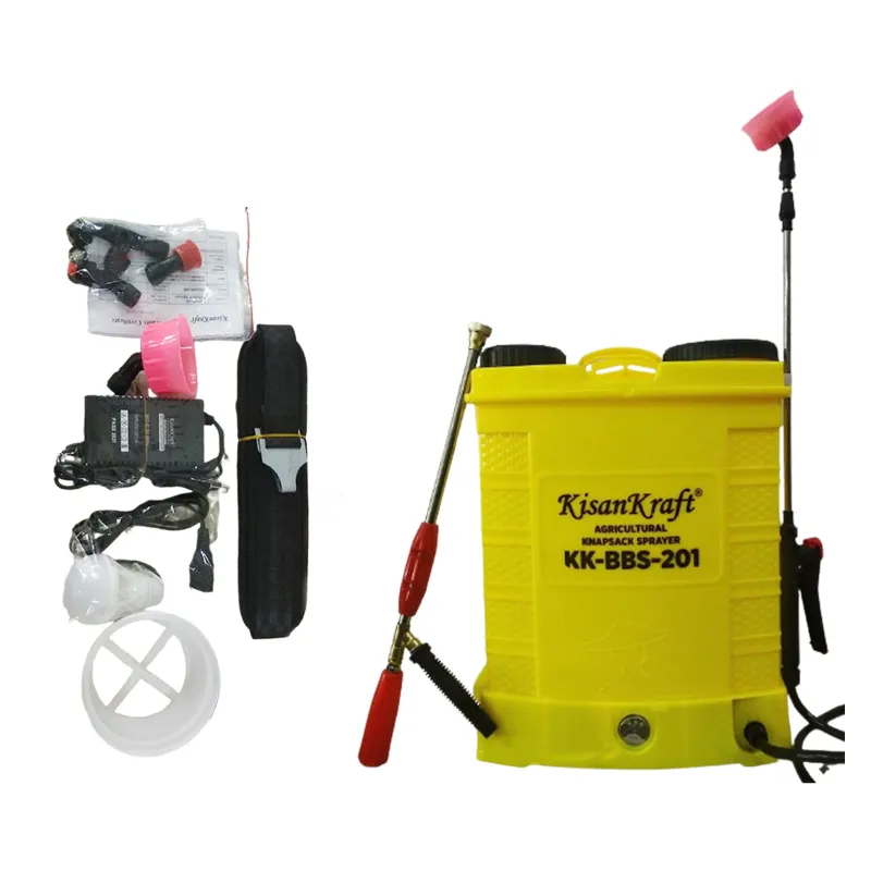 KisanKraft KK-BBS-201 Double Motor Battery Sprayer With 20 Liter Tank Capacity For Agriculture and Gardening