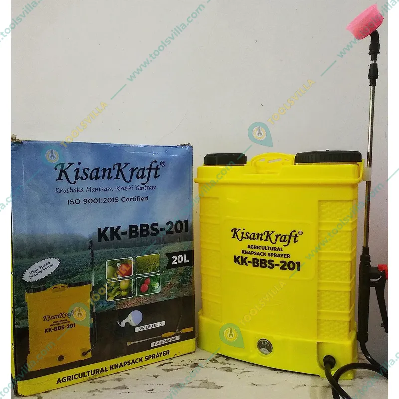 KisanKraft KK-BBS-201 Double Motor Battery Sprayer With 20 Liter Tank Capacity For Agriculture and Gardening