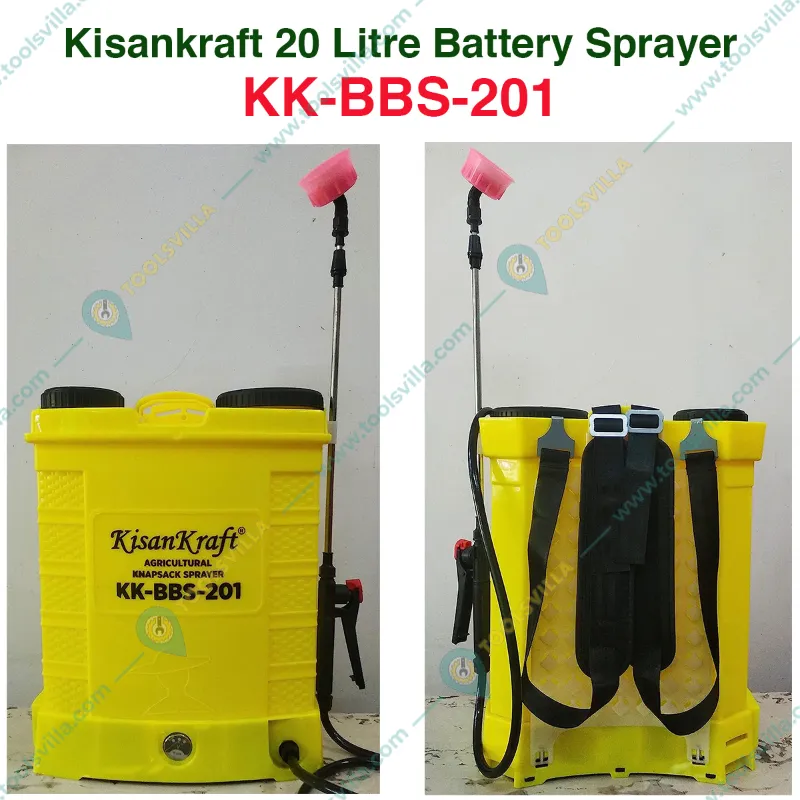 KisanKraft KK-BBS-201 Double Motor Battery Sprayer With 20 Liter Tank Capacity For Agriculture and Gardening