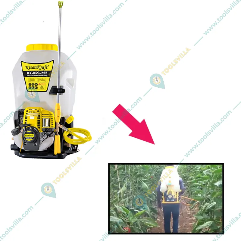 Kisankraft KK-KPS-222, 4 Stroke Knapsack Power Sprayer for Agriculture, Irrigation use