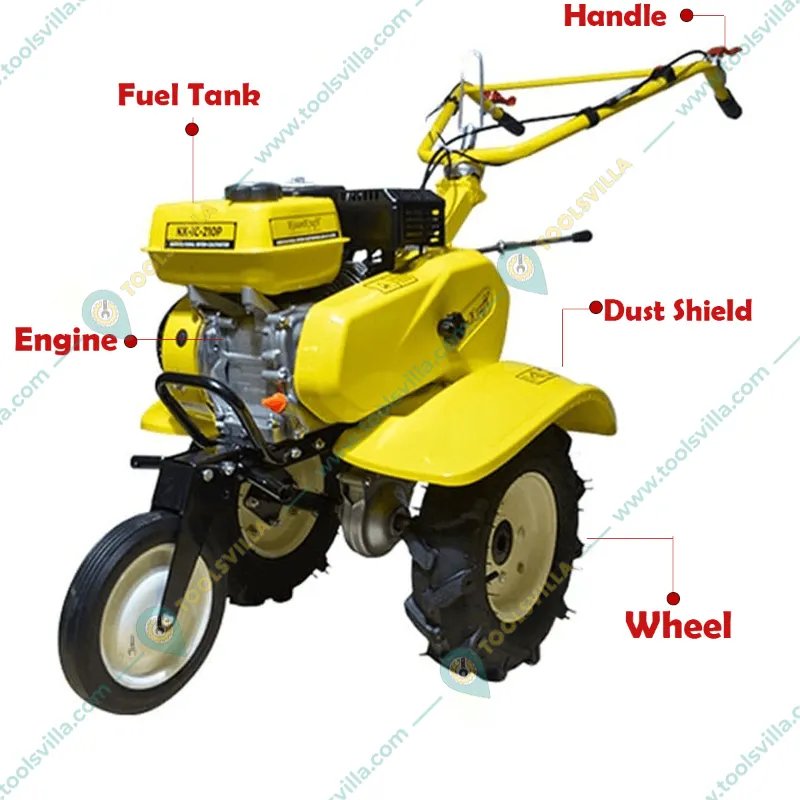 Kisankraft KK-IC-210P, 5.63 HP 208 CC Petrol Inter Cultivator / Power Weeder