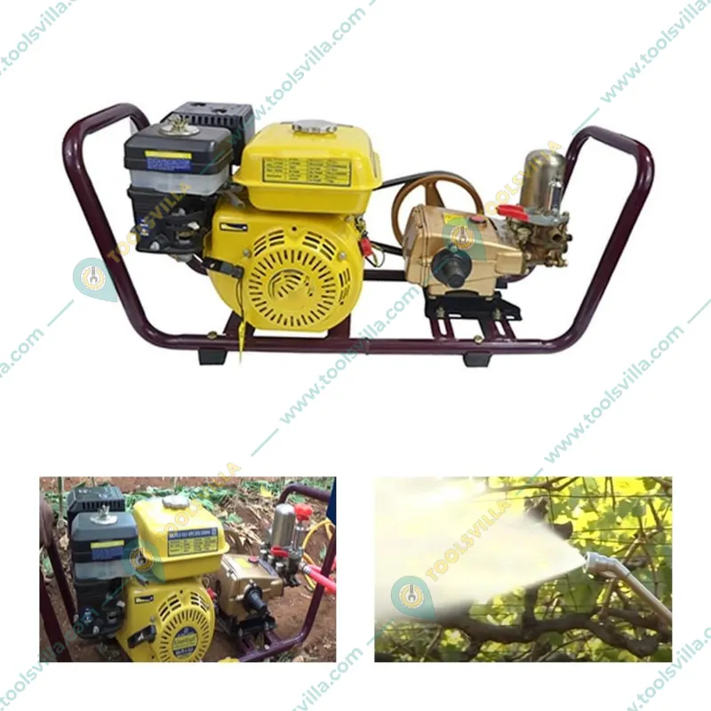 Kisankraft KK-PSP-22, Heavy Duty 4-stroke 163 CC HTP Sprayer Pump Set Without Hose Pipe 