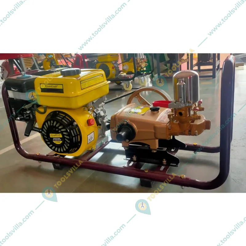 Kisankraft KK-PSP-22, Heavy Duty 4-stroke 163 CC HTP Sprayer Pump Set Without Hose Pipe 