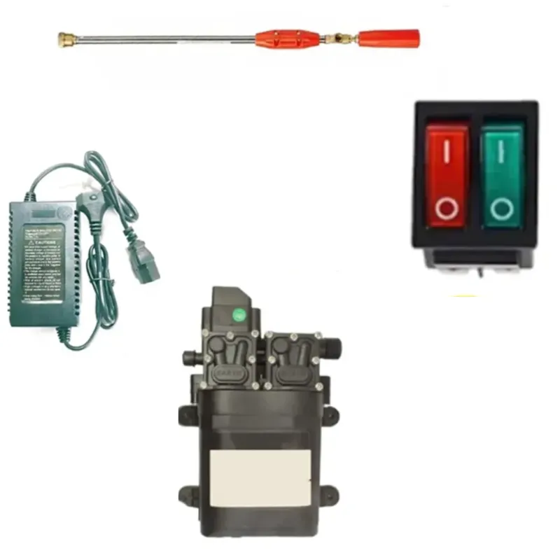 Premium Quality Accessories Kit with Charger, Duel Switch, Spray Gun, Double Motor Pump for all Battery Sprayer