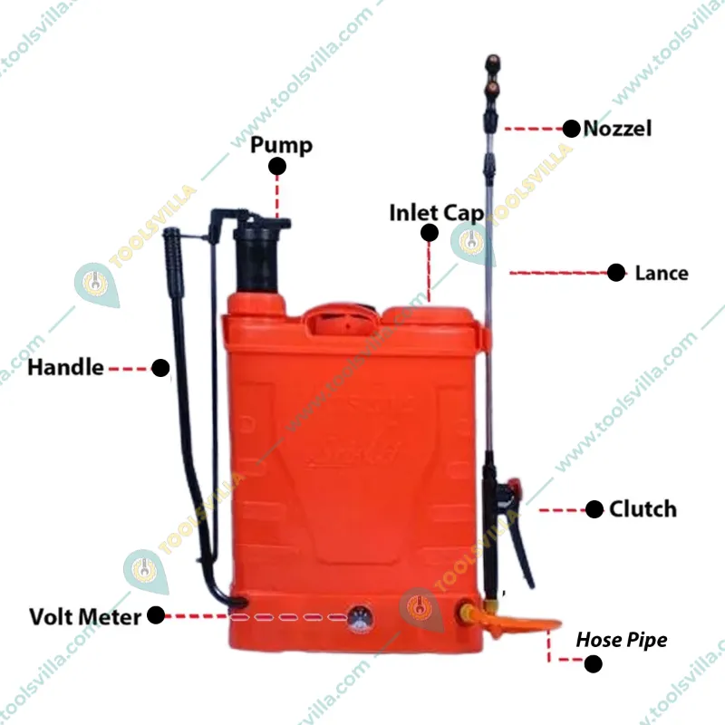 Heavy Duty 16L Manual Plus Battery (2 in 1) Sprayer With 12V 12Amp Battery