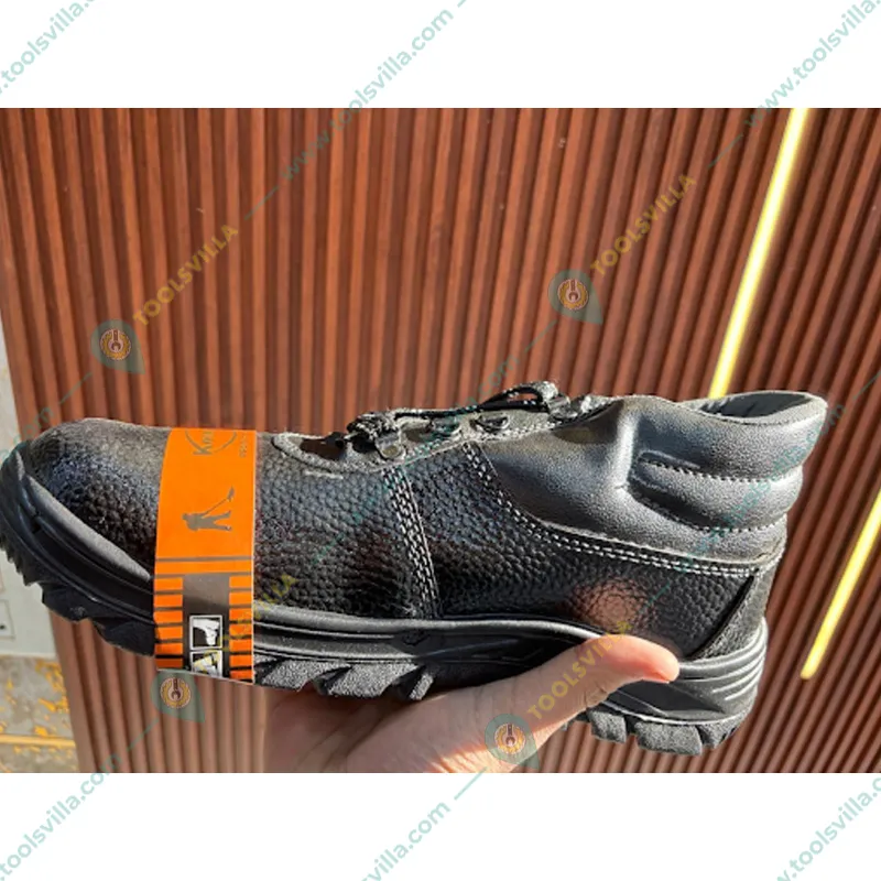 Komico ECO Pack of 2 High Ankle Safety Shoe - PVC Sole Leather Material With Steel Toe(Size-6)