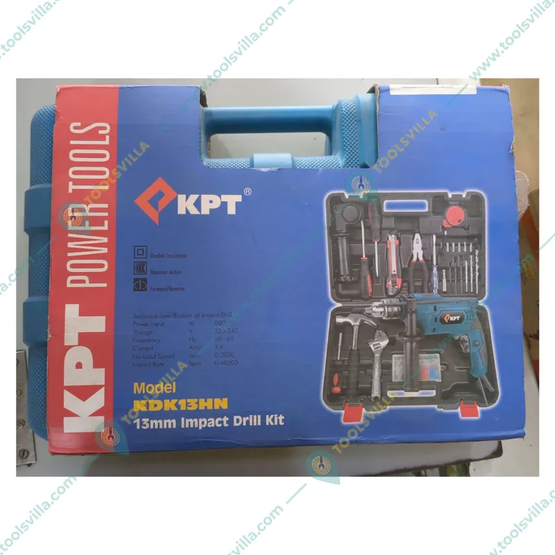 KPT 13 mm Impact Drill Tool Kit 500 W, 3000 RPM (KDK13HN)