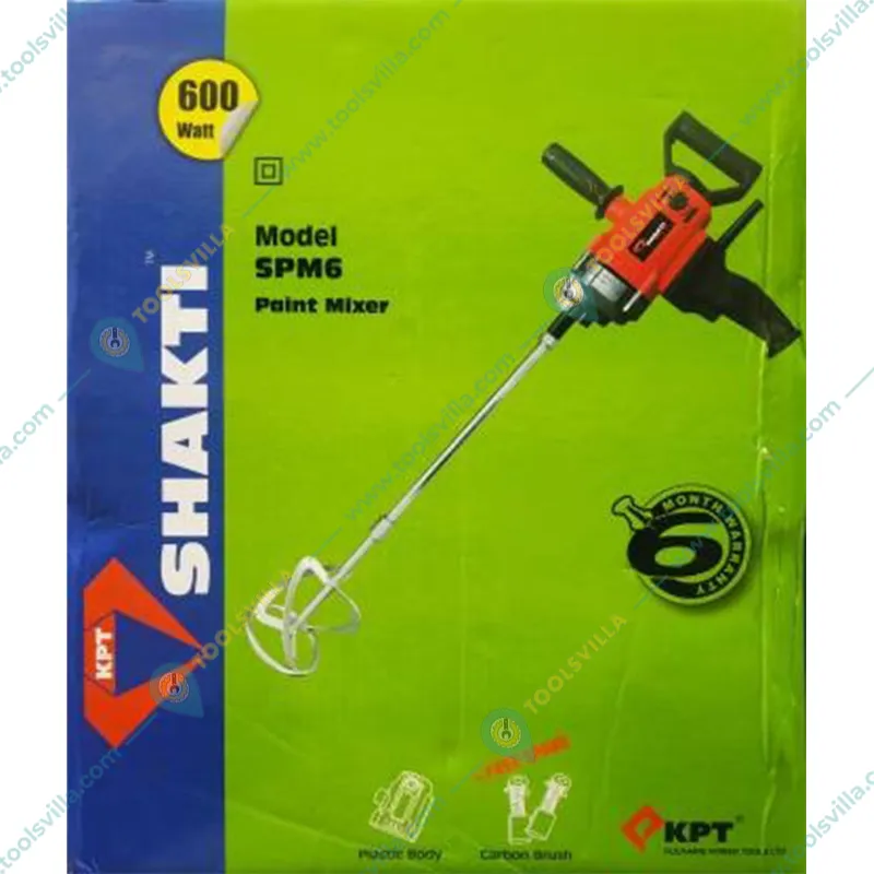KPT Shakti SPM 6 Paint Mixers, 600 W, 1000 RPM