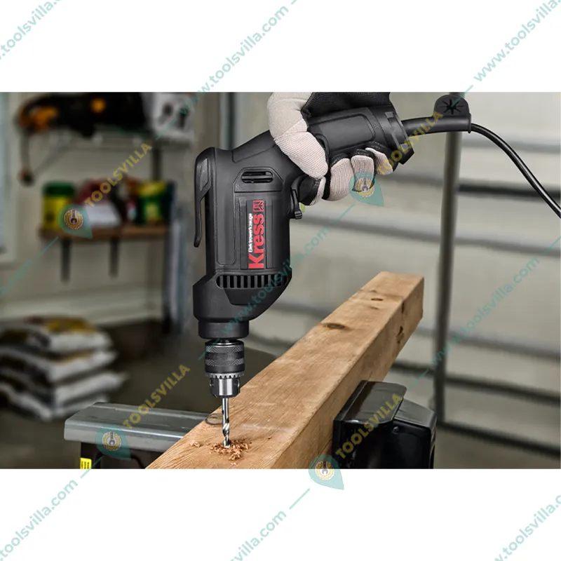 Kress Heavy Duty 10mm 500 Watt Metal Chuck Rotary Drill With 1 Year Warranty, 0-2800 RPM (KU110)