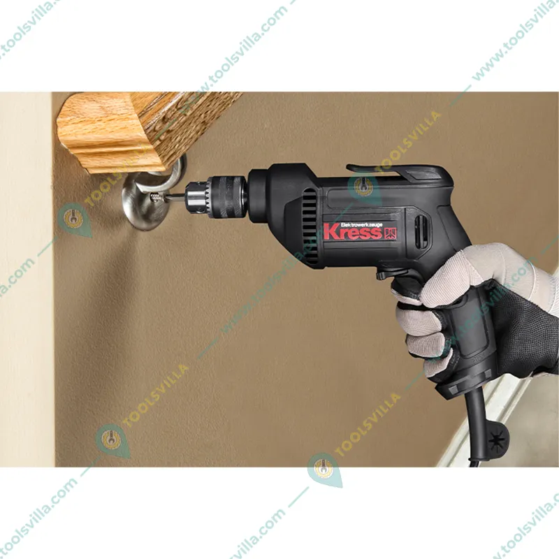 Kress Heavy Duty 10mm 500 Watt Metal Chuck Rotary Drill With 1 Year Warranty, 0-2800 RPM (KU110)