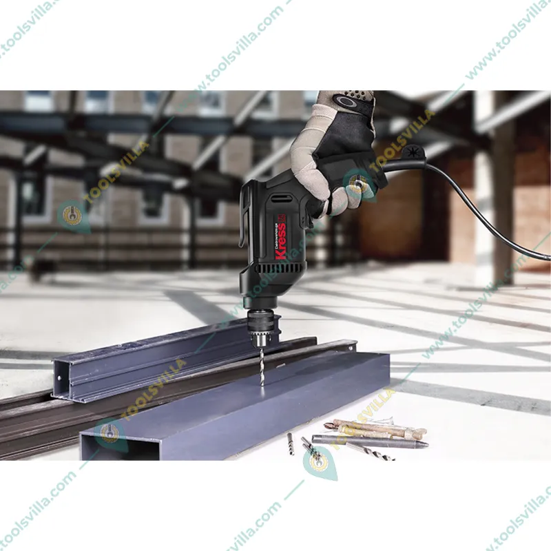 Kress Heavy Duty 10mm 500 Watt Metal Chuck Rotary Drill With 1 Year Warranty, 0-2800 RPM (KU110)