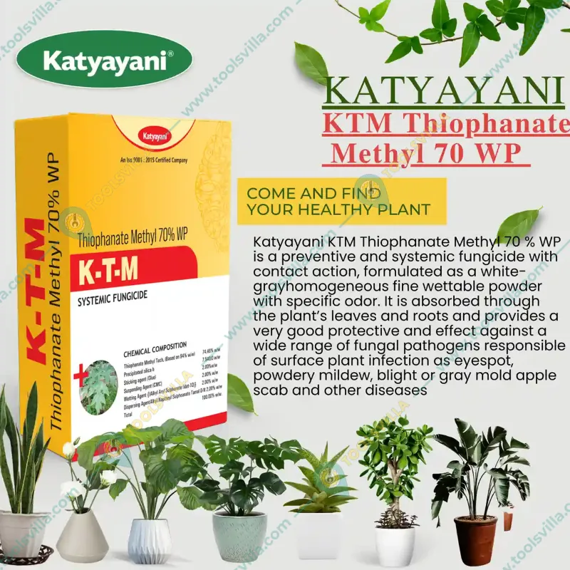 Katyayani KTM Thiophanate Methyl 70 % WP Fungicide for Plants Diseases(Quantity-1.5 kg)