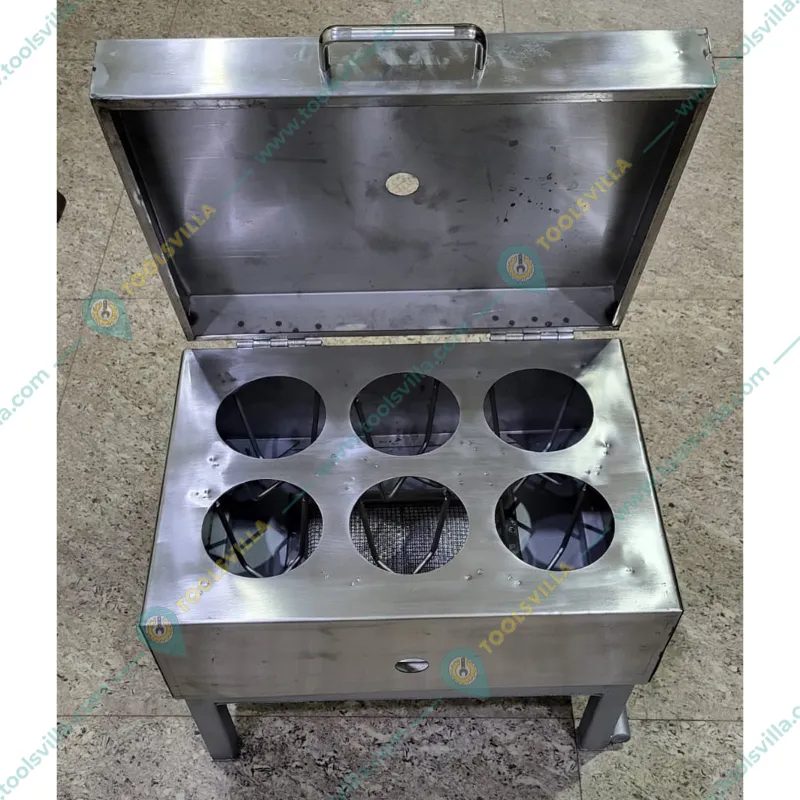 Gas Operated Kullad Pizza Maker Machine, 6 Pcs Kullad Pizza Capacity