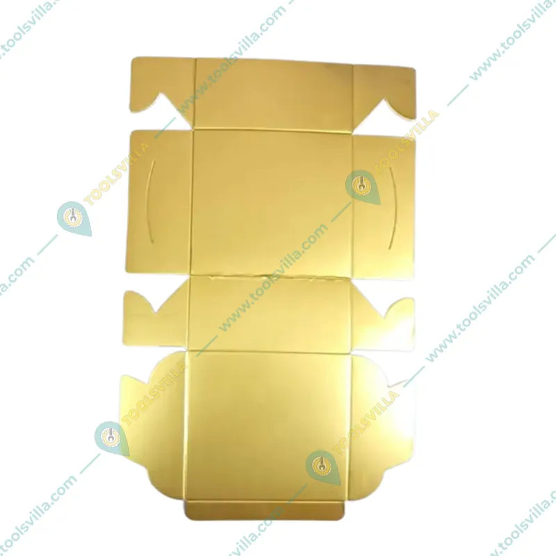Golden Color Rectangular Packaging Box for Laddu, Chocolates, Sweets and Takeaway (Pack-50)