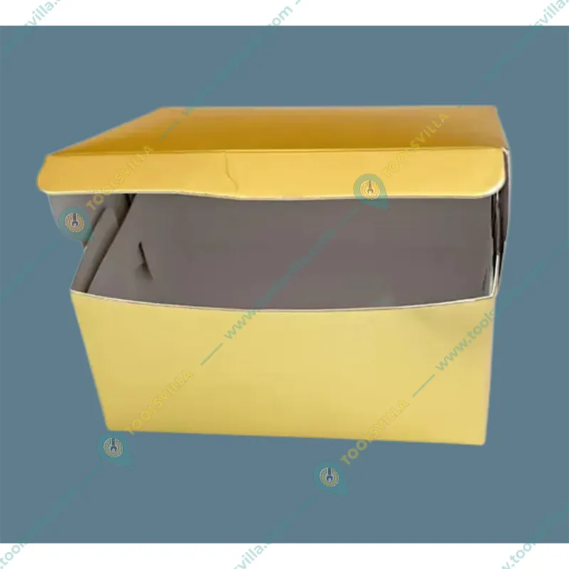 Golden Color Rectangular Packaging Box for Laddu, Chocolates, Sweets and Takeaway (Pack-50)