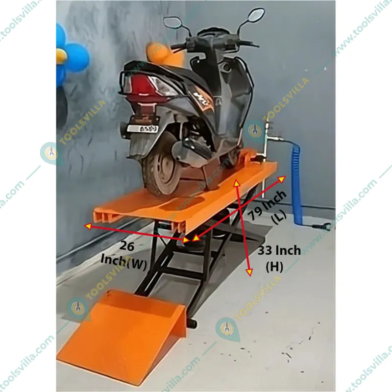 Lift Up Fully Automatic 400 kg Load Capacity Two Wheeler, Bike / Motorcycle Service Lift 