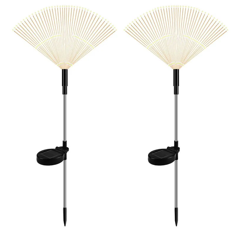 GIGAWATTS Outdoor 90 LEDs Solar Firework Light 2 Lightning Modes Water Resistant for Lawn, Yard & Patio (Multi-Color)