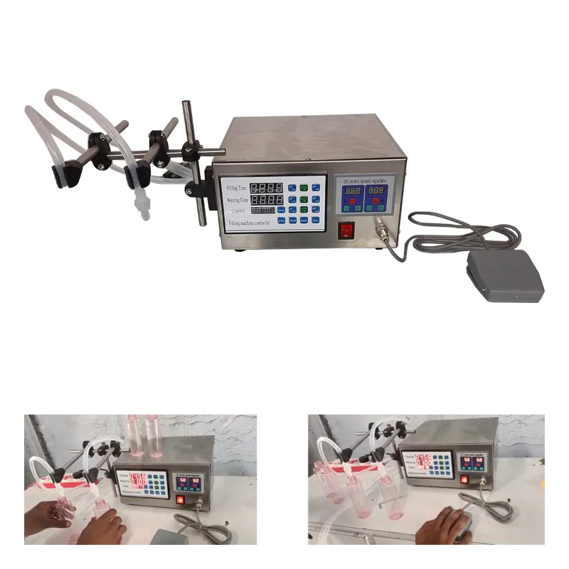 SMART Heavy Duty LT130/2 Double Head 10 to 5000 ml Digital Liquid Filling Machine (with Free Accessories)